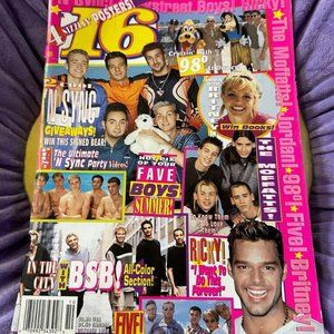 OCTOBER 1999 16‎ MAGAZINE PAGE JUSTIN TIMBERLAKE/16 MAGAZINE COVER